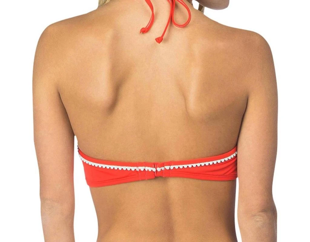 THE BIKINI LAB Embroidered Triangle Bikini Top 2