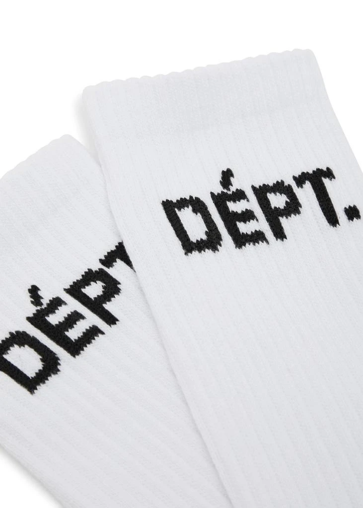 Gallery Dept Logo-intarsia cotton-blend socks 2