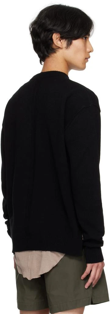 Rick Owens Black Concordians Round Neck Sweater 3