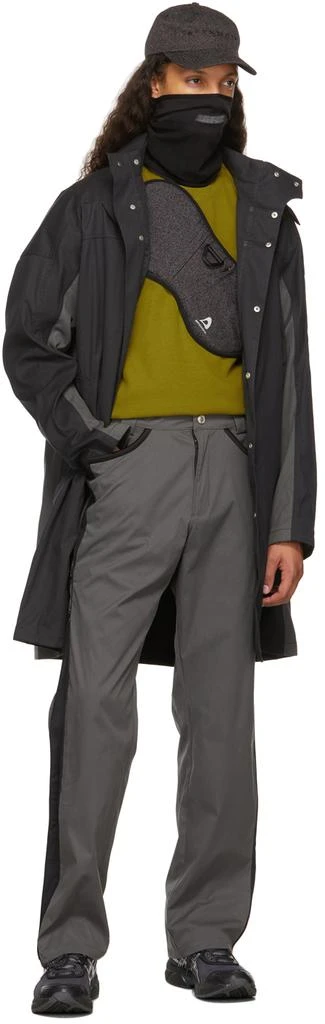 Affix Black Dual Collar Coat 4