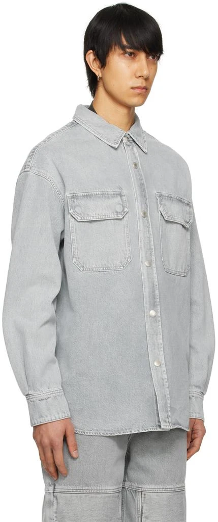 AGOLDE Gray Camryn Denim Shirt 2