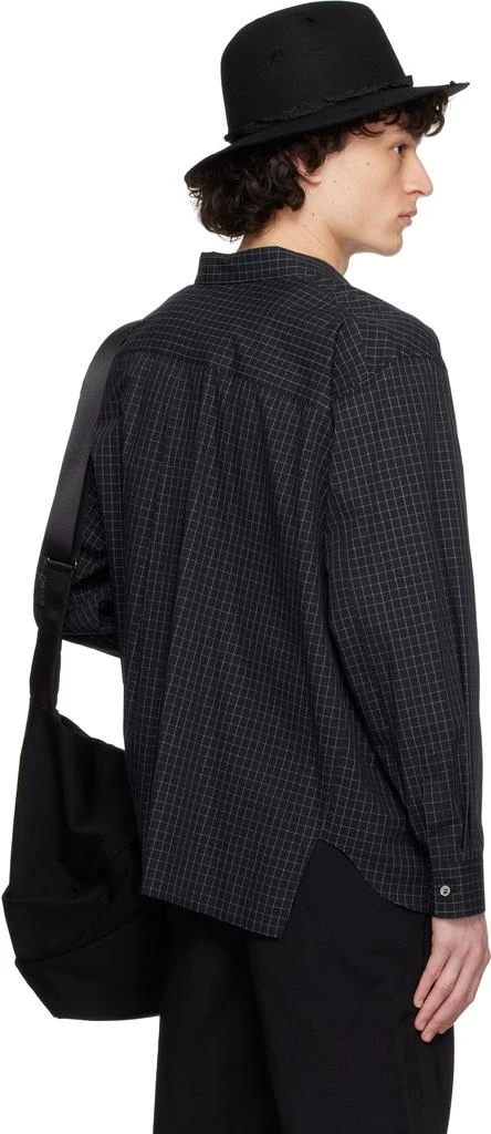 Black Comme des Garçons Black Windowpane Shirt 3