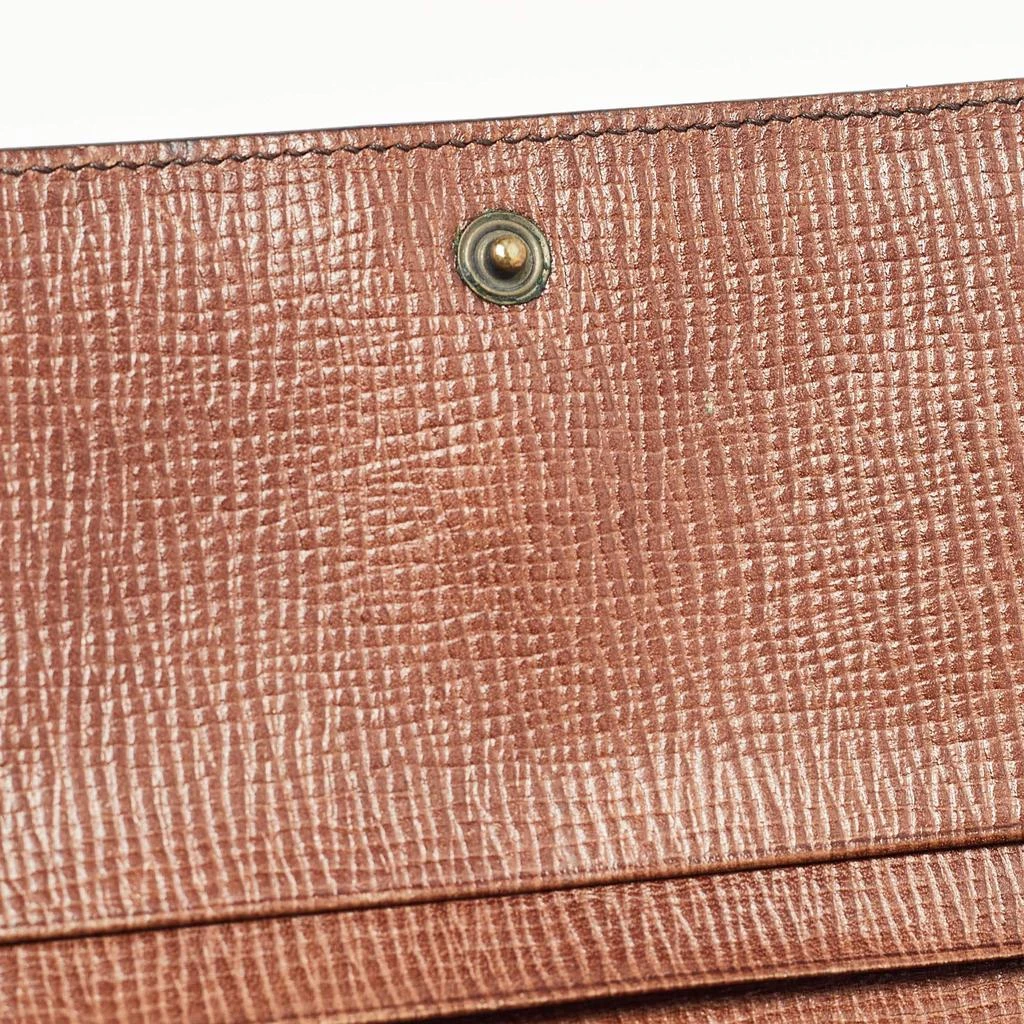 Fendi Fendi Tobacco Zucca Coated Canvas Trifold Flap Continental Wallet 3