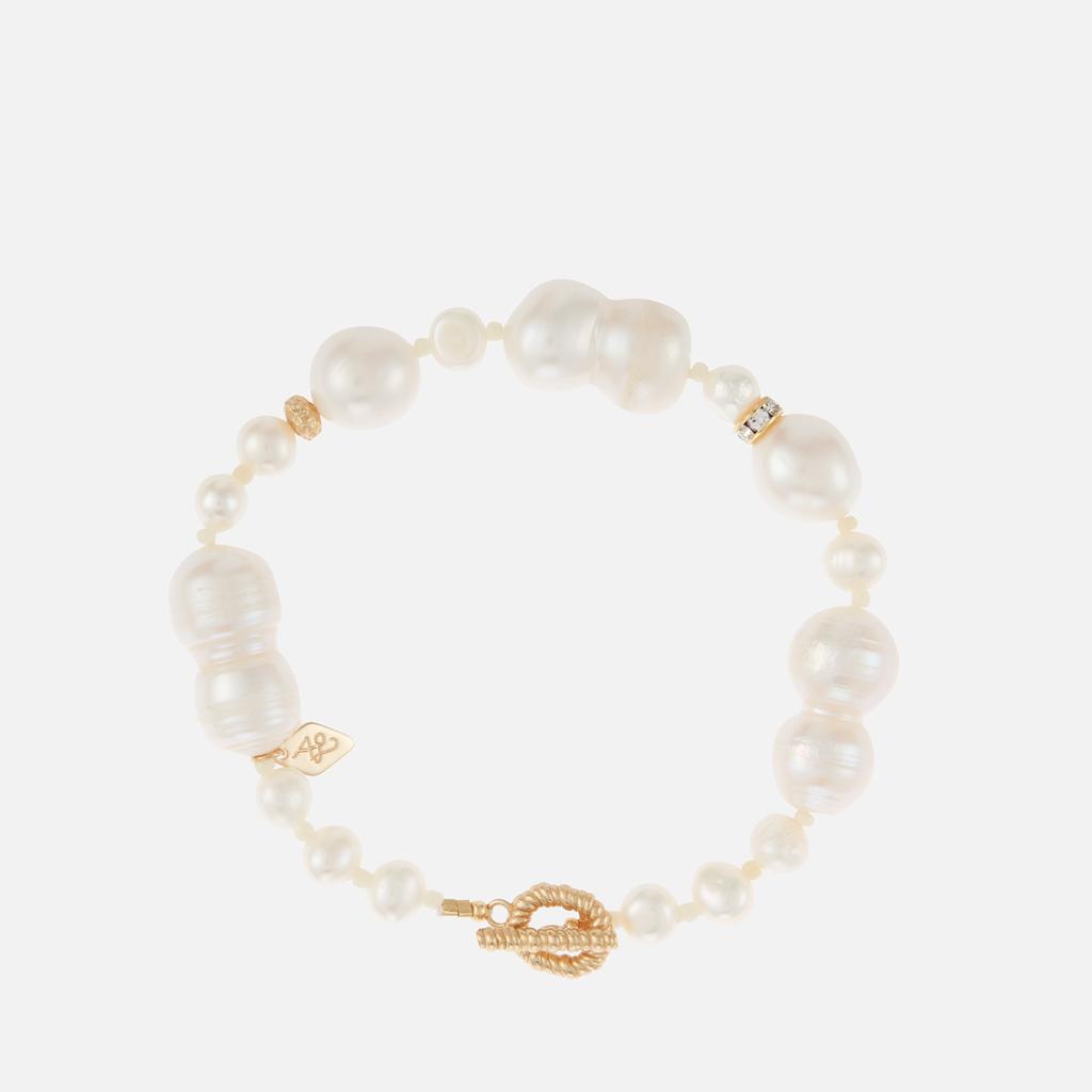 Anni Lu Anni Lu Gold-Tone and Glass Pearl Bracelet