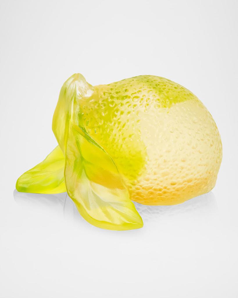 Daum Citrus Crystal Decorative Lemon