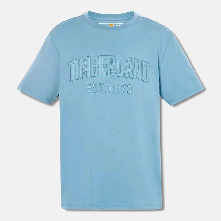 Timberland Modern Wash Brand Carrier Tee for Men in Blue 6