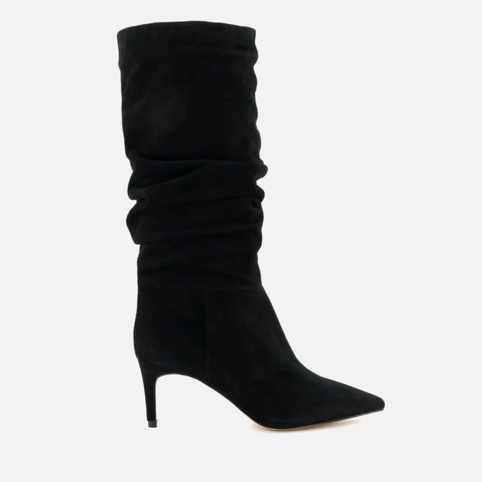 Dune DUNE WOMEN'S SLOUCH FAUX SUEDE HEELED BOOTS