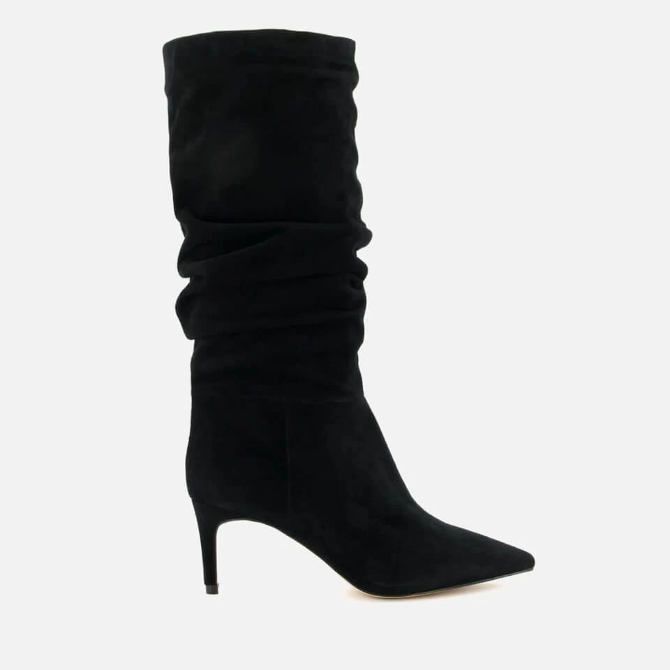 Dune DUNE WOMEN'S SLOUCH FAUX SUEDE HEELED BOOTS 1