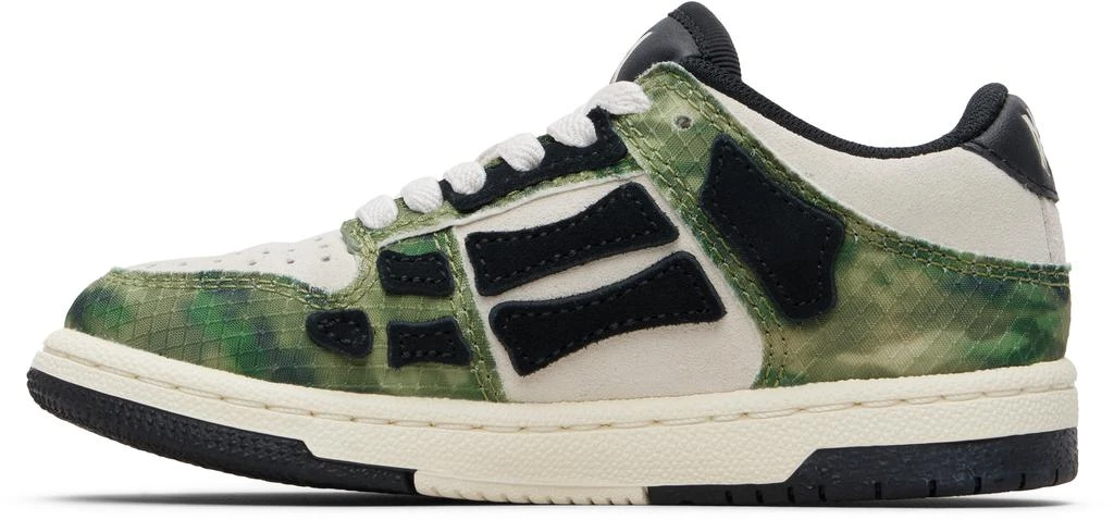 AMIRI Kids Khaki 
White Camo Skel Top Low Sneakers 3