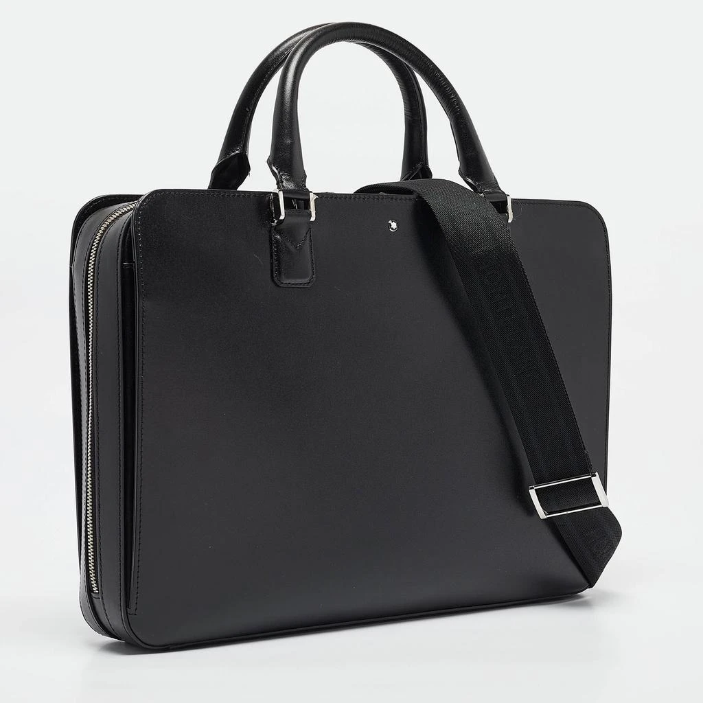 MontBlanc Montblanc Black Leather Meisterstuck Briefcase 3