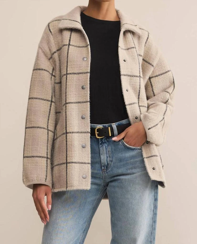 Z Supply Z Supply - Bronx Plaid Sweater Knit Jacket