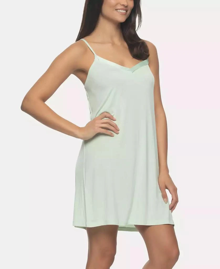 Felina Women's Elysees Sleeveless Satin V-Neck Chemise 3