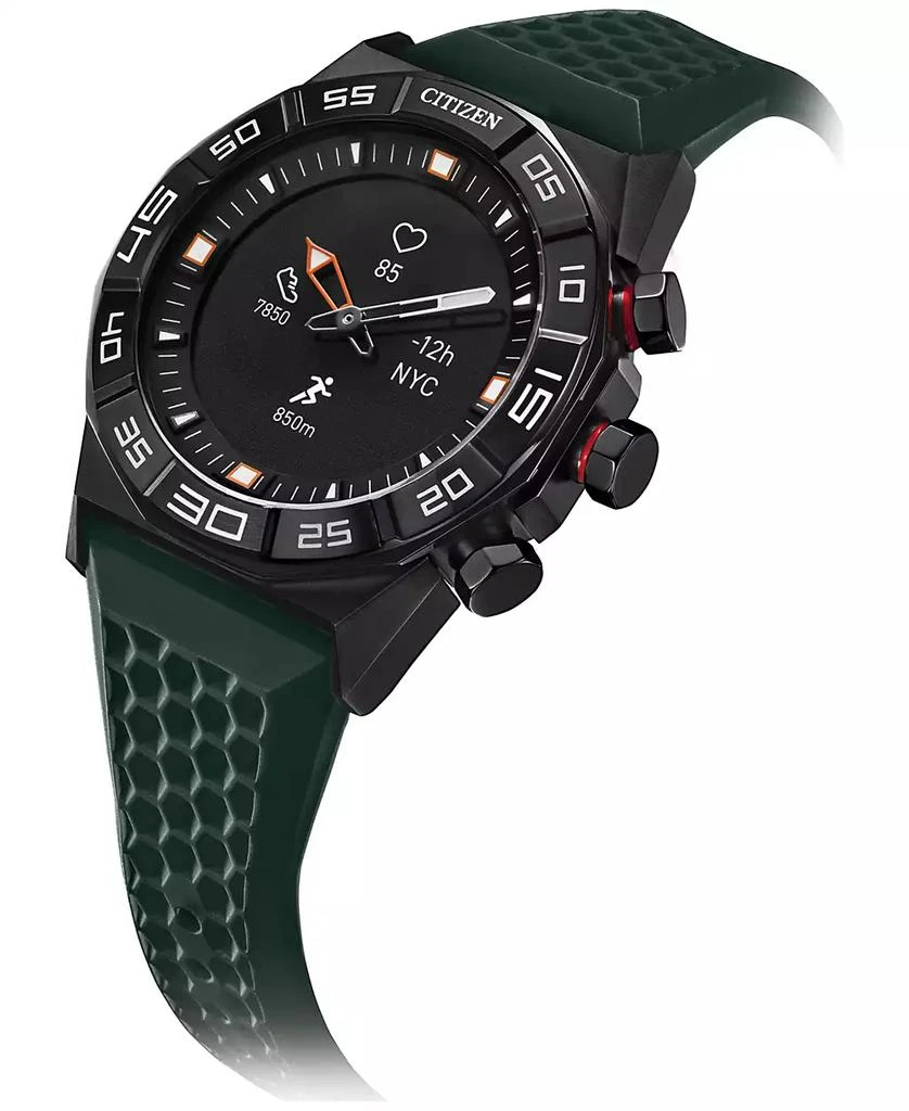 Citizen Men's CZ Smart Hybrid HR Green Strap Smart Watch 44mm 4
