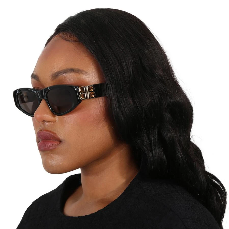Balenciaga Grey Cat Eye Ladies Sunglasses BB0095S 001 53 2