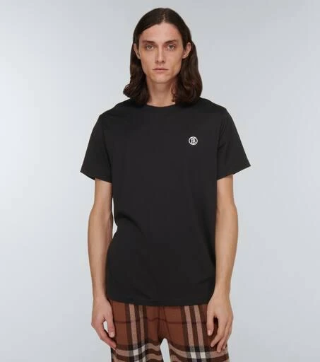 Burberry Embroidered logo cotton T-shirt 3