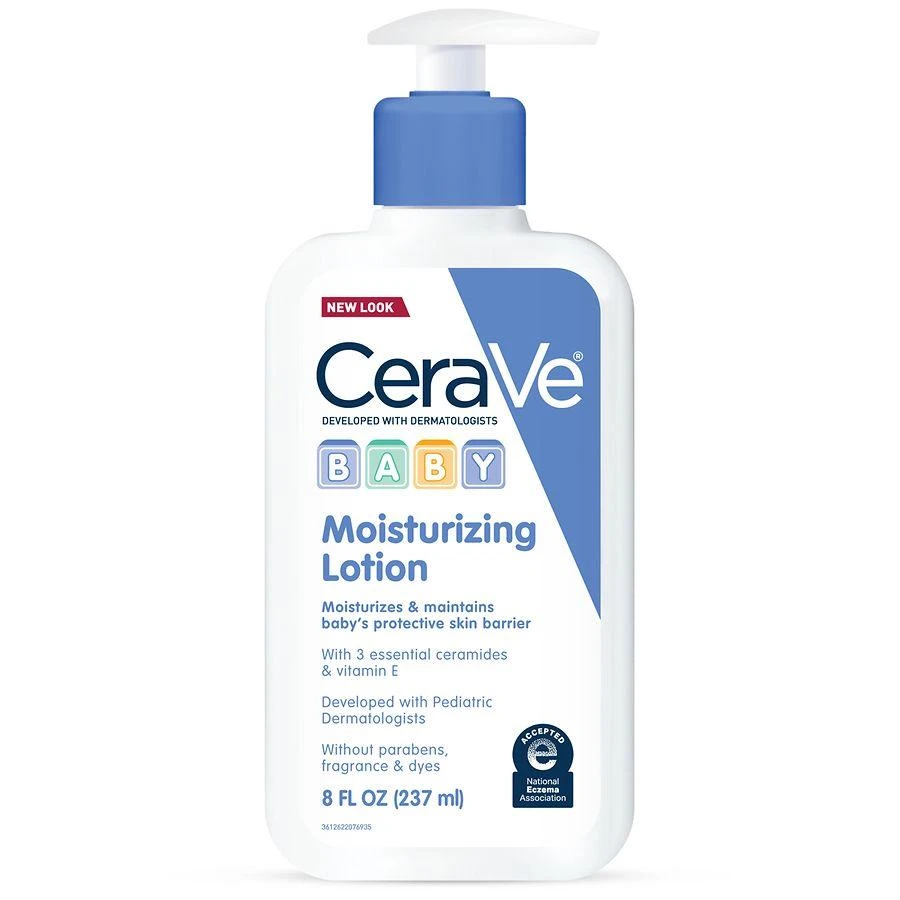 CeraVe Gentle Baby Moisturizing Lotion with Hyaluronic Acid and Ceramides 1