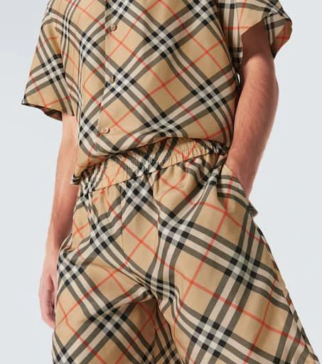 Burberry Burberry Check silk Bermuda shorts 5