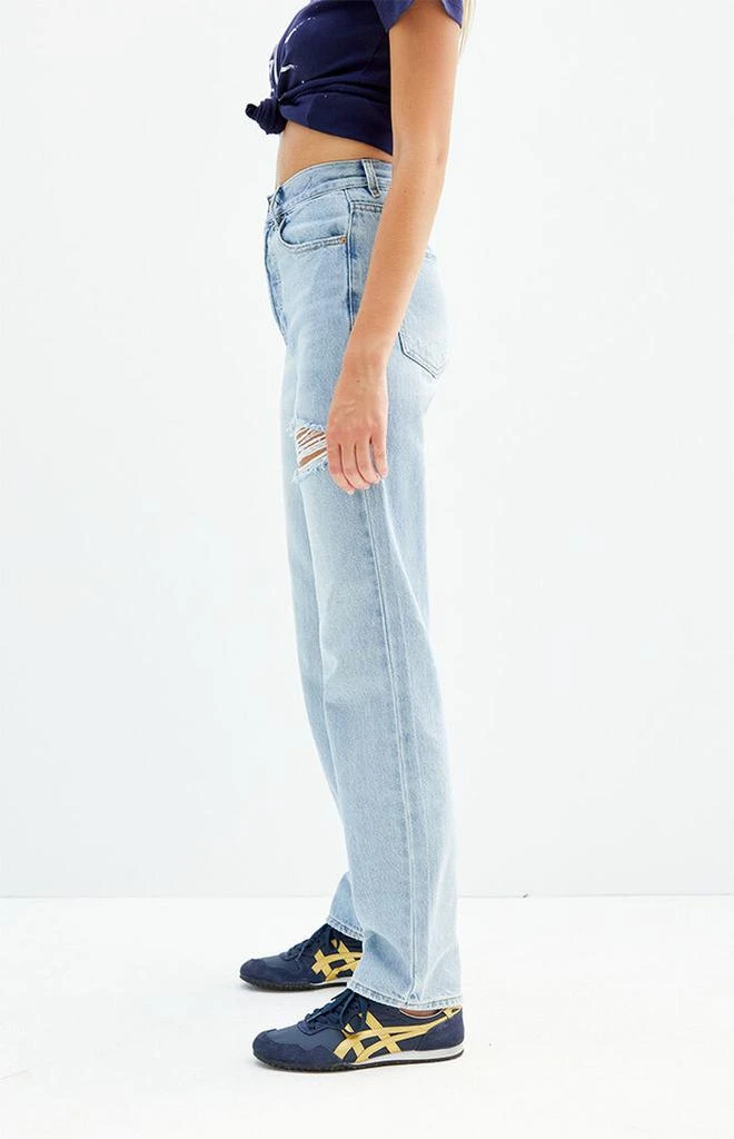 PacSun Light Indigo Ripped Dad Jeans 2