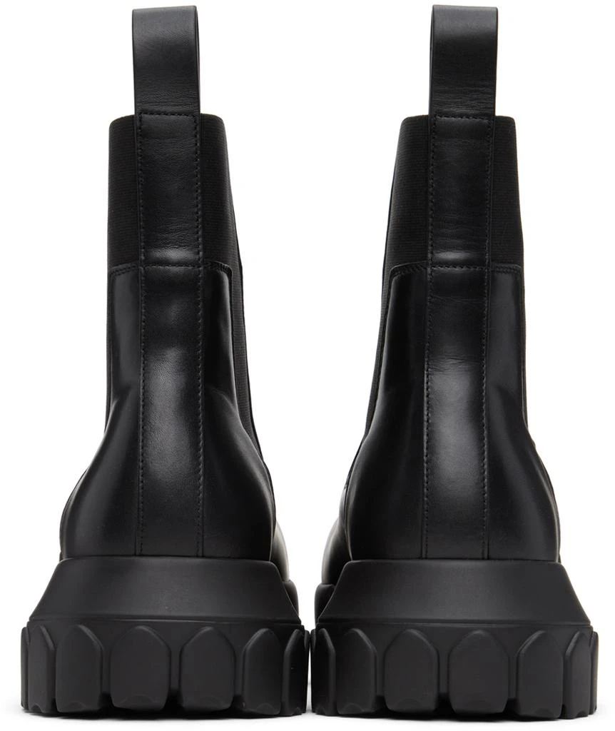 Rick Owens Black Beatle Bozo Tractor Chelsea Boots 2