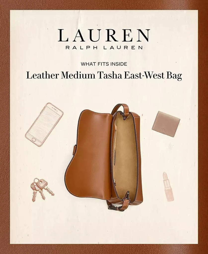 Ralph Lauren Leather Medium Tasha East-West Bag 7