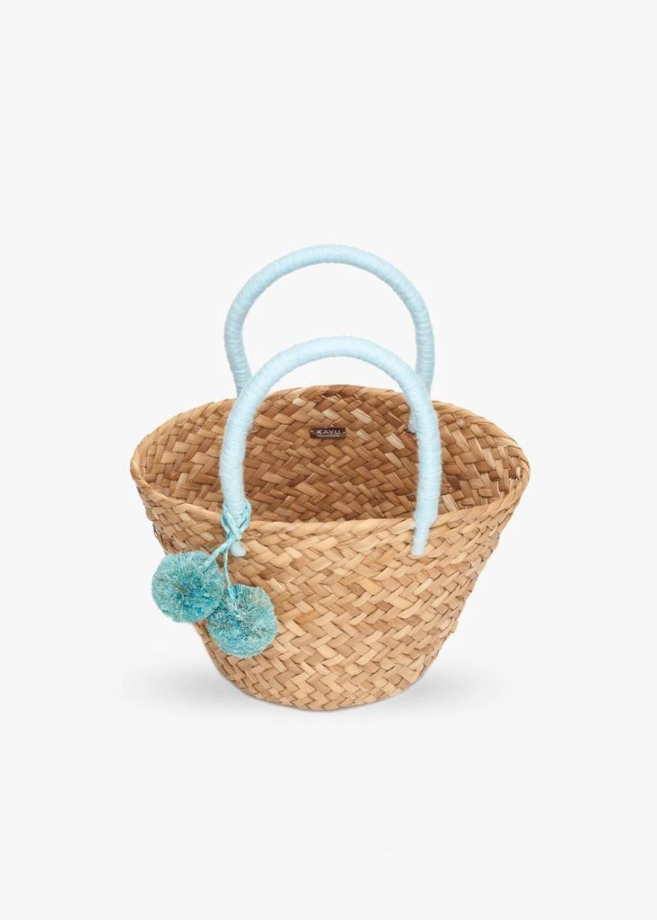 Kayu Mini St Tropez Pom Pom Straw Tote 2