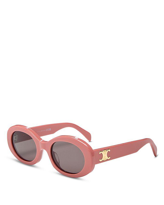 CELINE Oval Sunglasses, 52mm