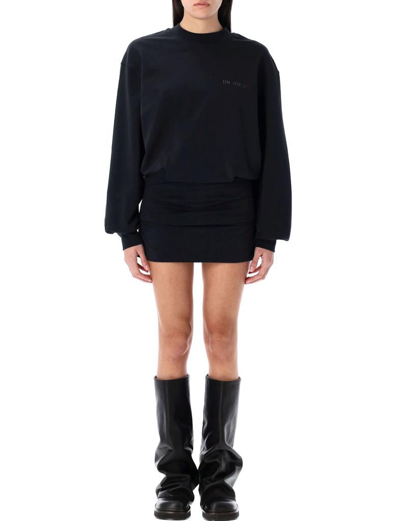 ワンピース THE ATTICO FW25 FLEECE MINI DRESS (WCA00393JJF006AA 114) LIGHT AMERICAN FLEECE MINI DRESS for Women - The Attico sale