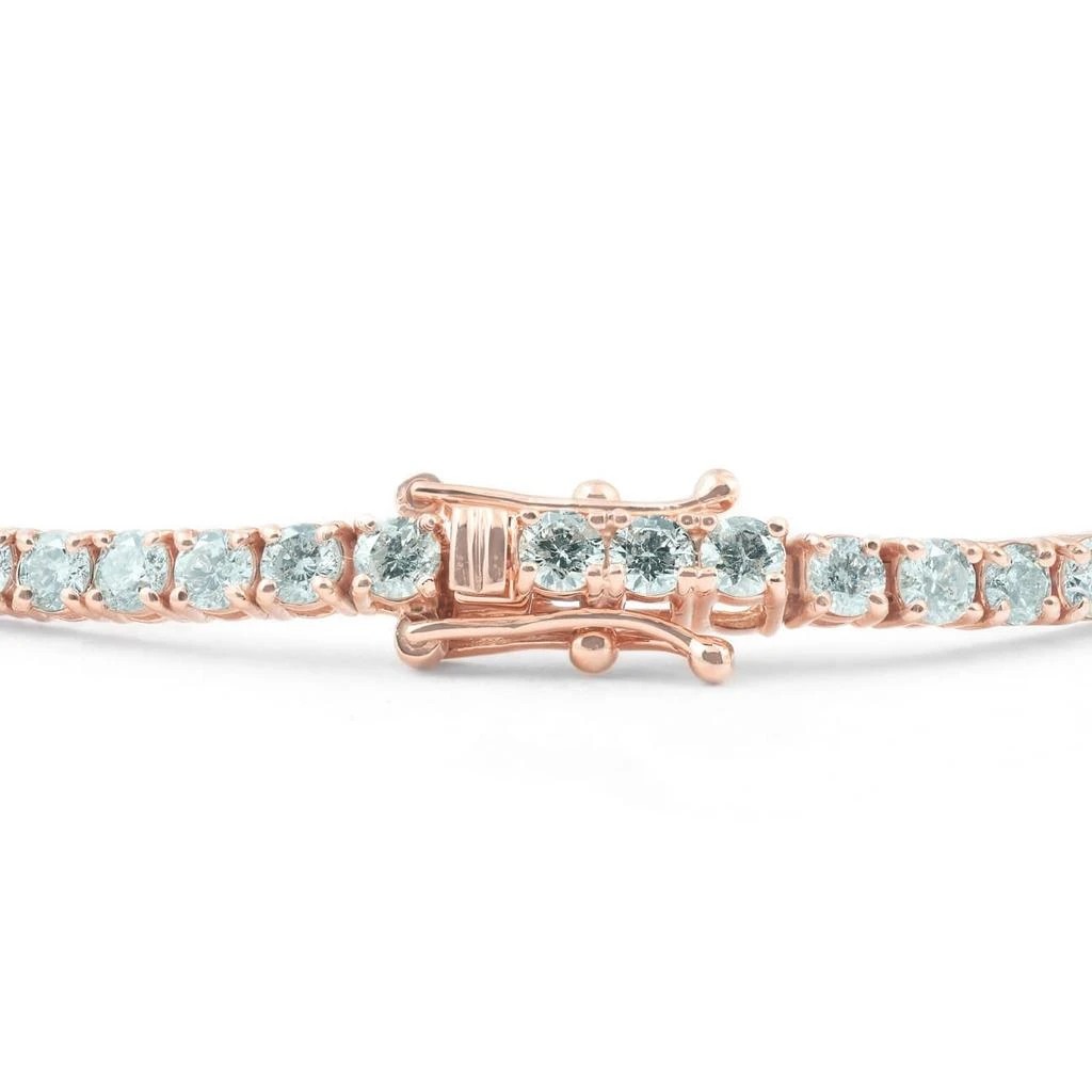Pompeii3 4.35 ct Diamond Tennis Bracelet 14K Rose Gold 7" 2