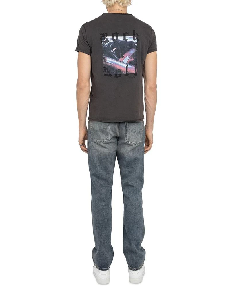 ZADIG & VOLTAIRE Monastir Split Collar Graphic Tee 3