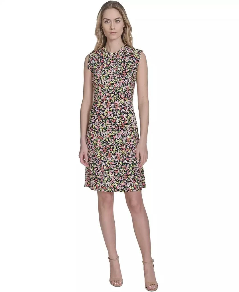 Tommy Hilfiger Women's Sleeveless Floral-Print Shift Dress 1