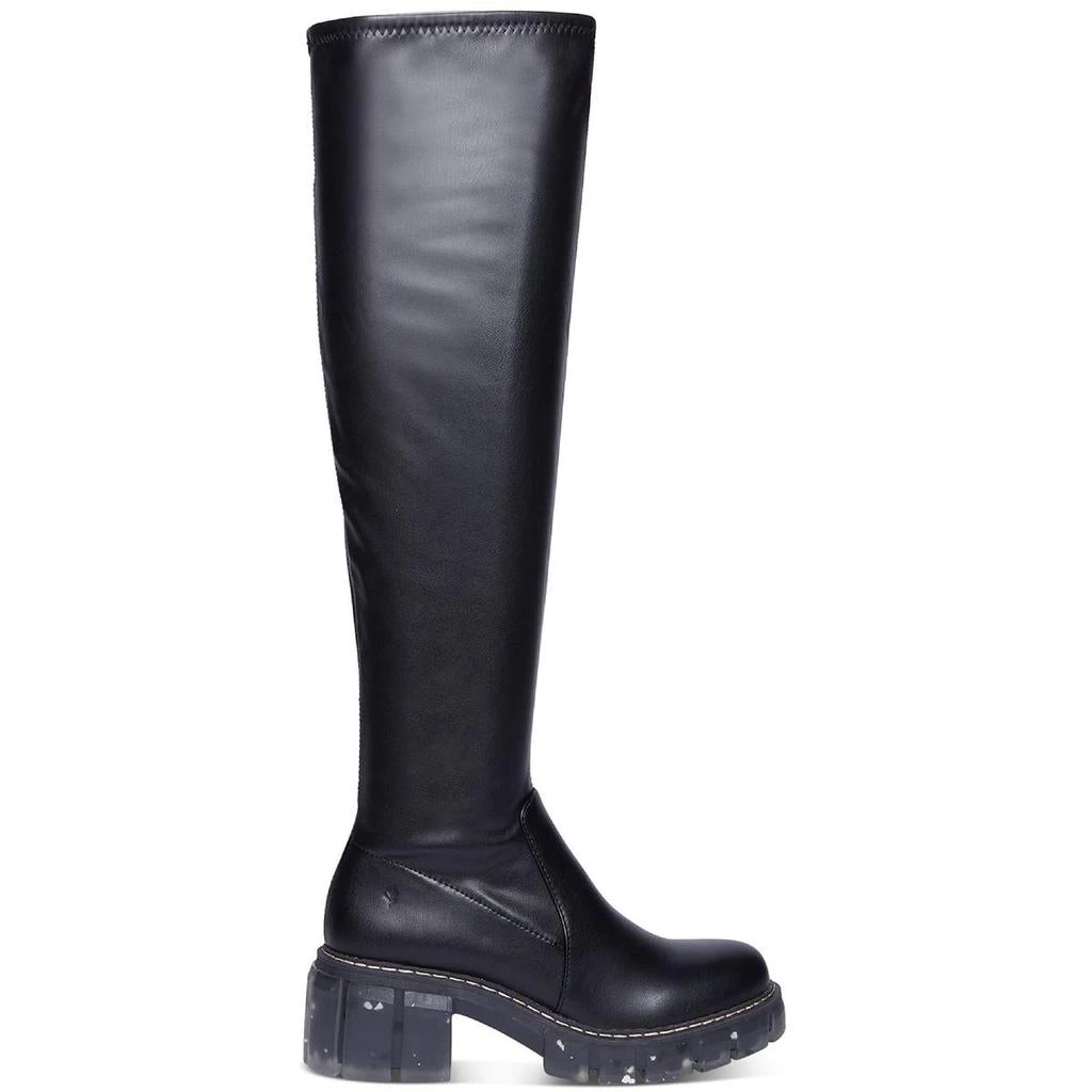Cool Planet by Steve Madden Rosaliaa Womens Faux Leather Chunky Knee-High Boots 3