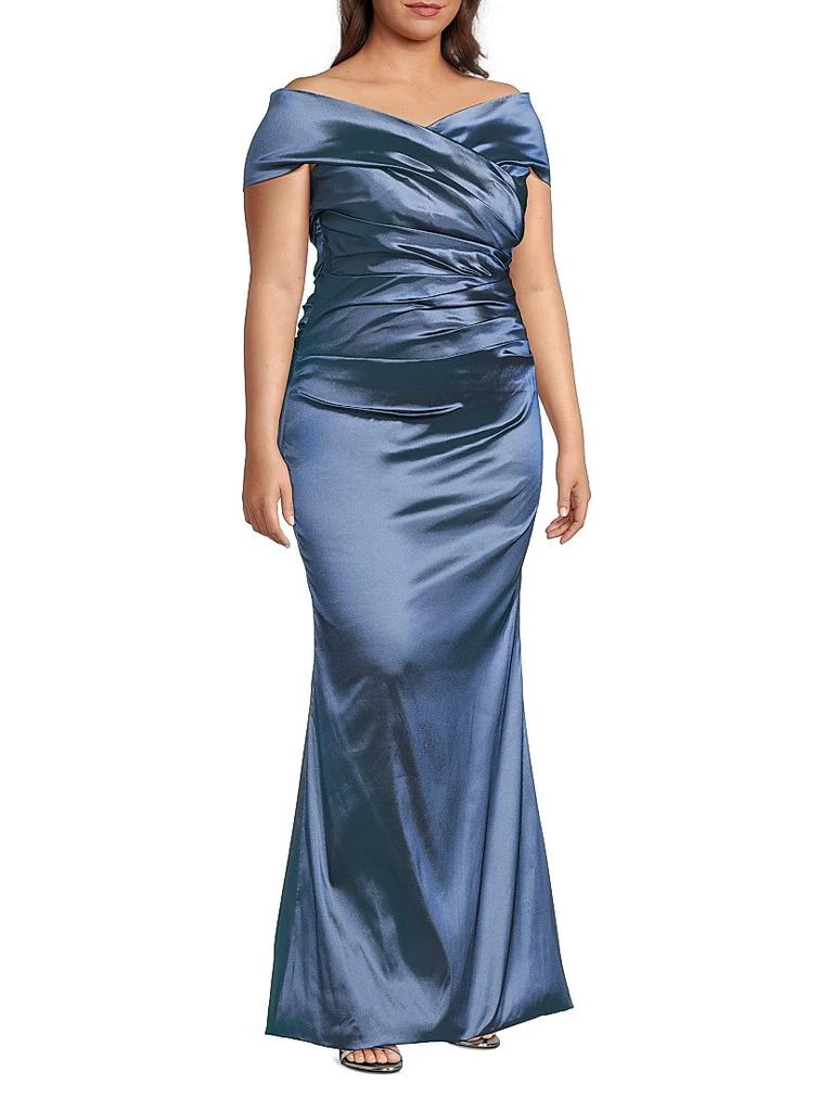 Teri Jon Taffeta Gown 4