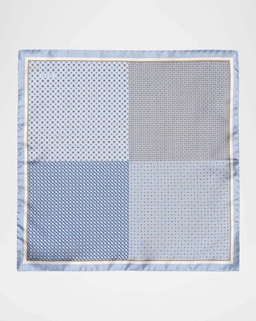 Eton Men's Four-Sided Silk Pocket Square 1