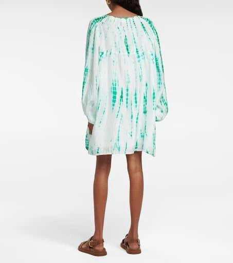 ANNA KOSTUROVA Tie-dye silk minidress 3