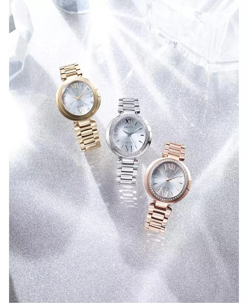 Citizen Eco-Drive Women's Capella Stainless Steel Bracelet Watch 34mm 5