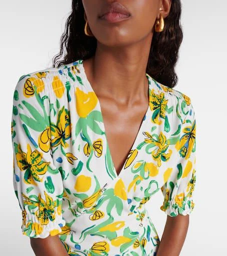 Diane von Furstenberg Jemma floral crêpe midi dress 4