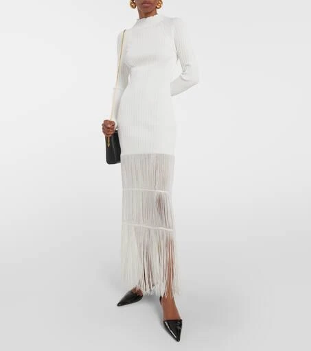 Khaite Cedar fringed maxi dress 2