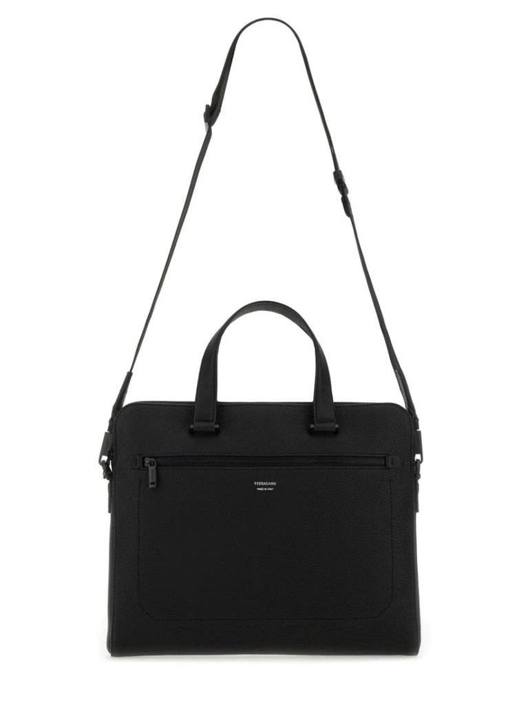 Salvatore Ferragamo Structured Leather Business Bag 2