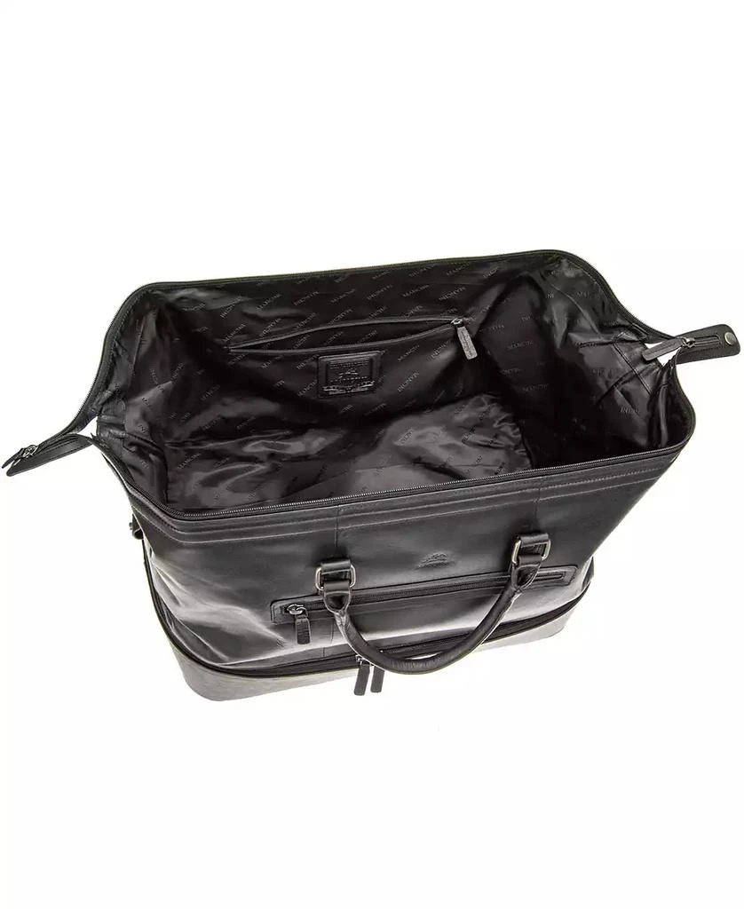 Mancini Leather Goods Men's Buffalo Double Compartment Duffle Bag 4
