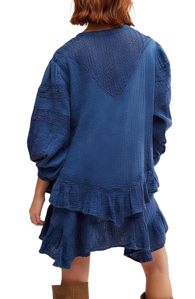 Free People Sachi Long Sleeve Ruffle Minidress 2