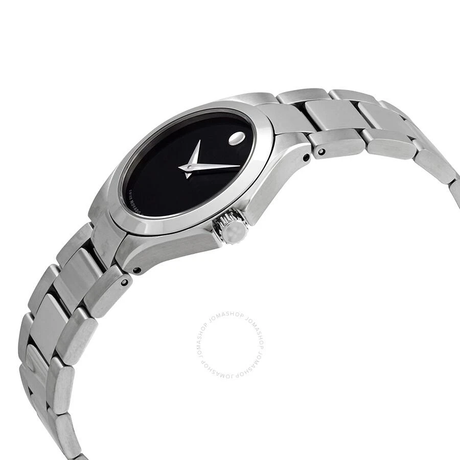 Movado Defio Quartz Black Dial Ladies Watch 0607308 2