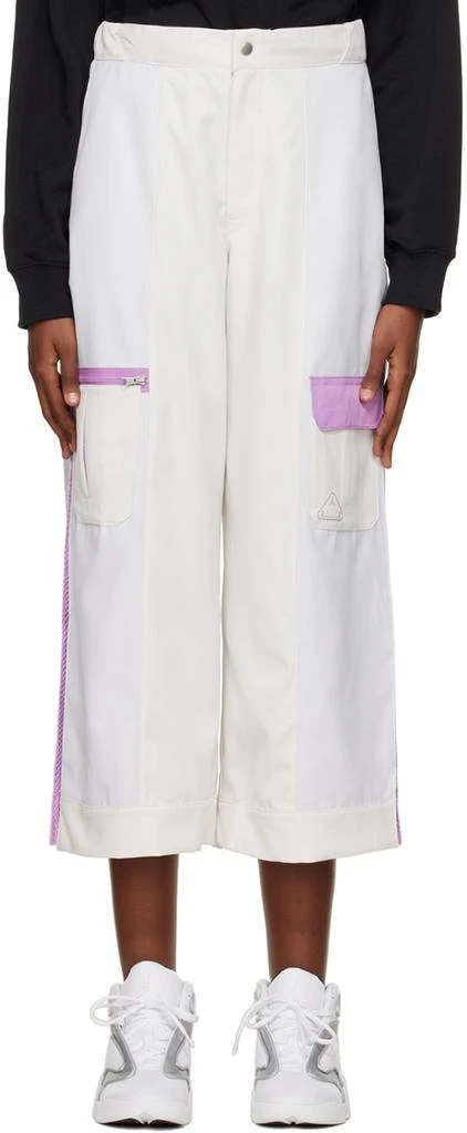 Jordan White & Purple Utility Trousers 1