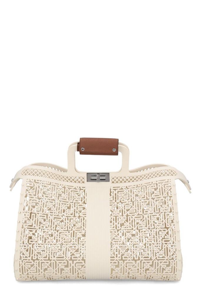 Fendi Fendi Roll Pequin Striped Large Tote Bag - Tote Bags