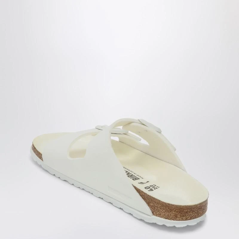 Birkenstock White Arizona Birko-Flor slide 4