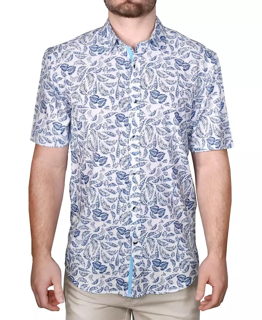 Vintage 1946 Men's Printed Short-Sleeve Woven Shirt 1