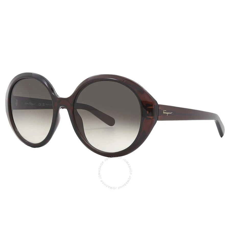 Salvatore Ferragamo Salvatore Ferragamo Grey gradient Oval Ladies Sunglasses SF1067S 210 57 3