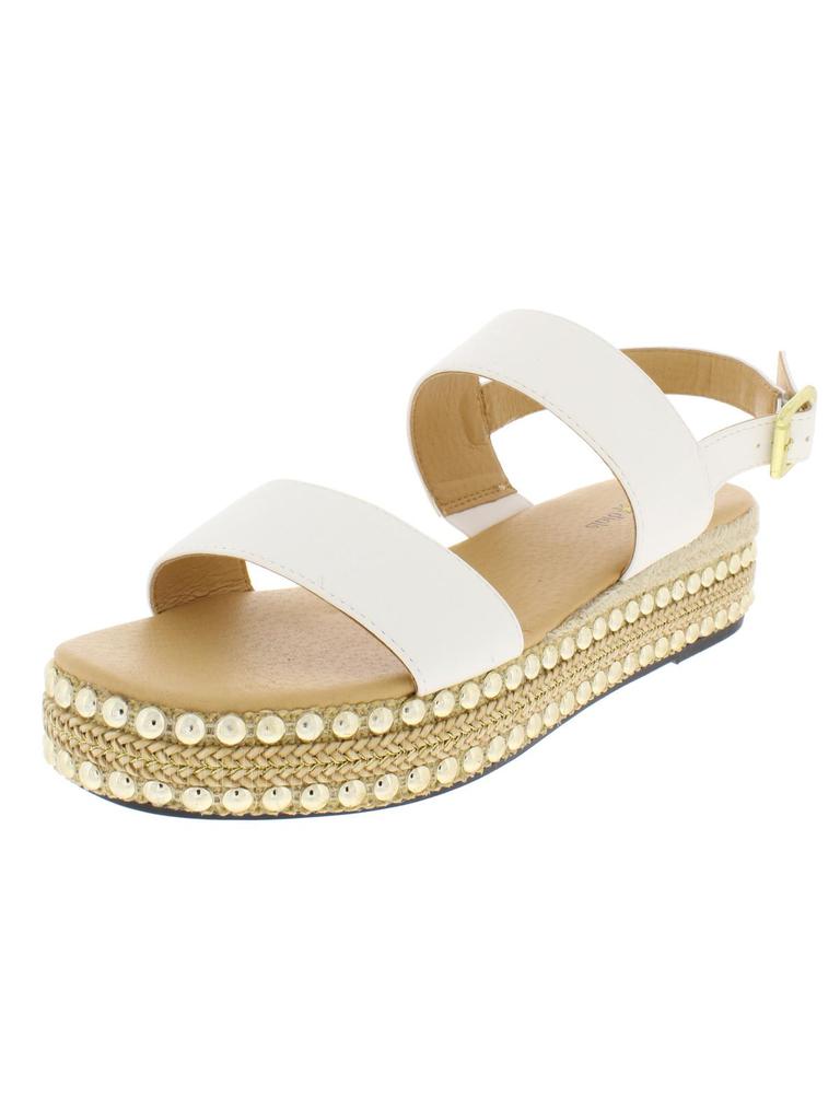 Seven Dials Berenice Womens Faux Leather Espadrille Slingback Sandals