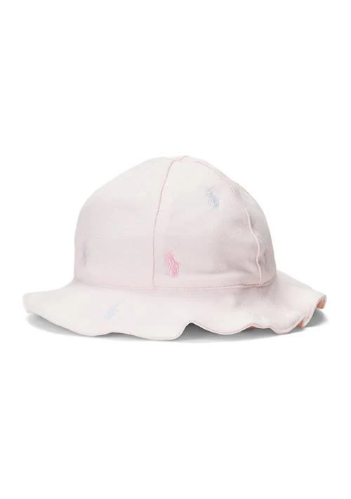 Ralph Lauren Lauren Childrenswear Baby Girls Polo Pony Cotton Interlock Hat 1