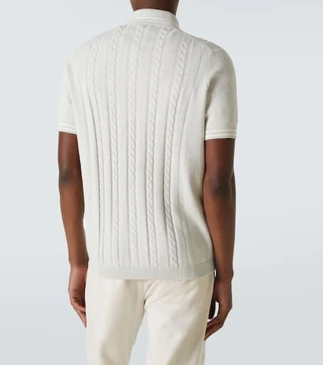 Brunello Cucinelli Cable-knit cotton shirt 4