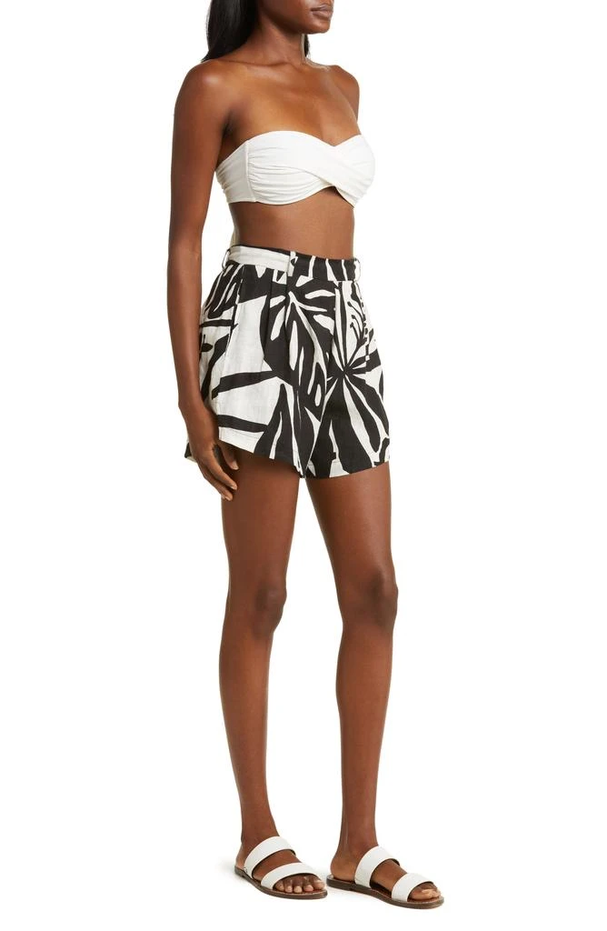 Vitamin A The Getaway Linen Cover-Up Shorts 3